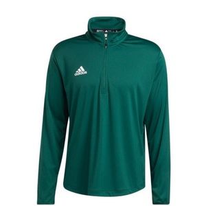 Adidas Men's Under the Lights Long Sleeve 1/4 Zip Knit Top, Green X-Small NWT